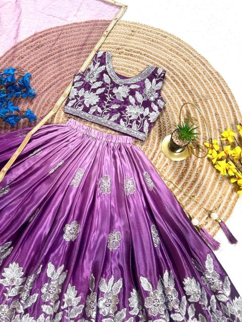 PRESENTING NEW DESIGNER  LAHENGA SET Chinon Surat wholesale kidswear suppliers - wholesale export